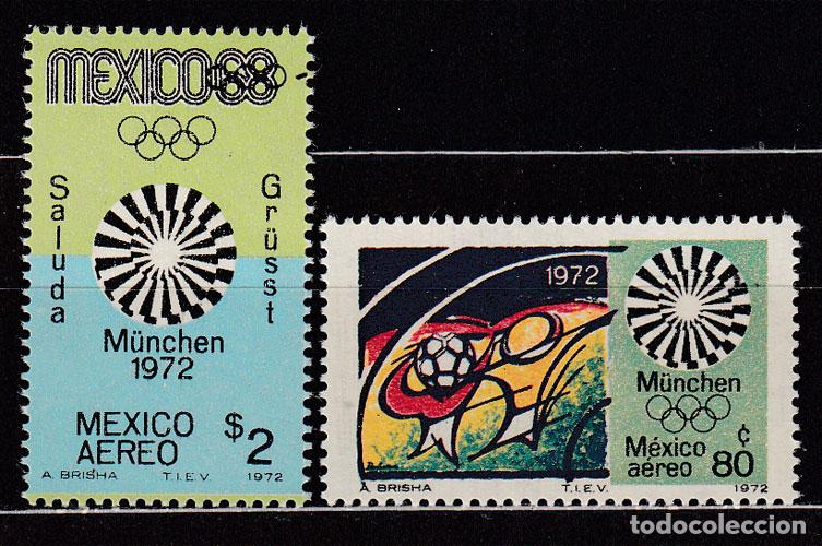 Briefmarken: Mexico - Aereo Yvert 347/8 * Mh Olimpiadas de Munich