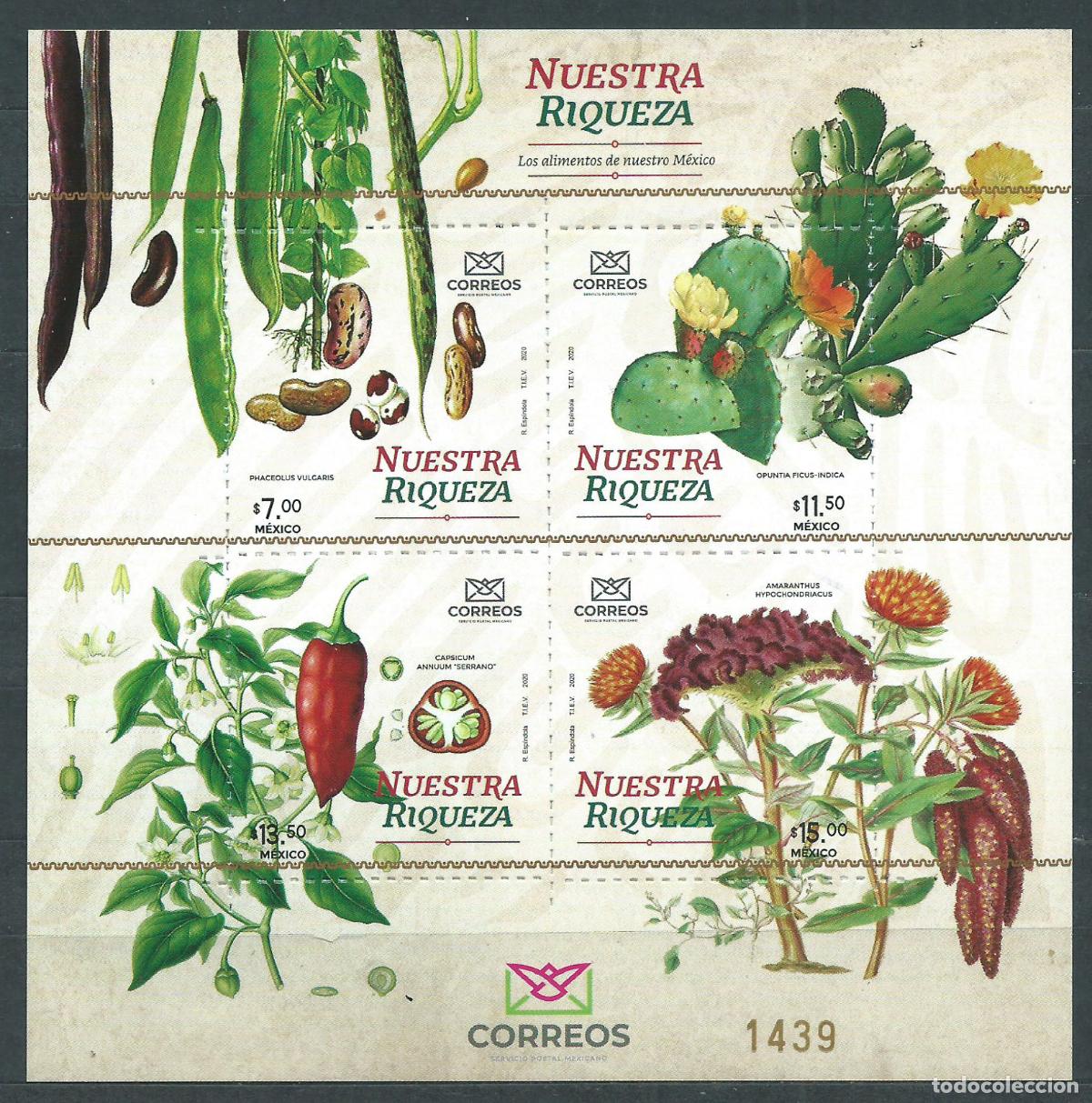 Briefmarken: Mexico Hojas Yvert 89 ** Mnh Nuestra Riqueza