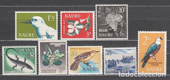 Sellos: Nauru - Correo Yvert 46/53 ** Mnh Fauna