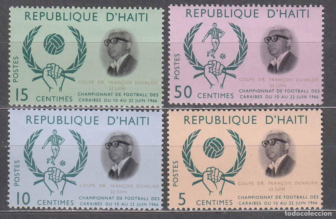 Sellos: Haiti Correo 1967 Yvert 556/59 ** Mnh Deportes - F&uacute;tbol