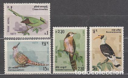 Briefmarken: Nepal - Correo Yvert 319/22 ** Mnh Fauna aves