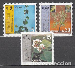 Briefmarken: Nepal - Correo Yvert 703/5 ** Mnh Flora