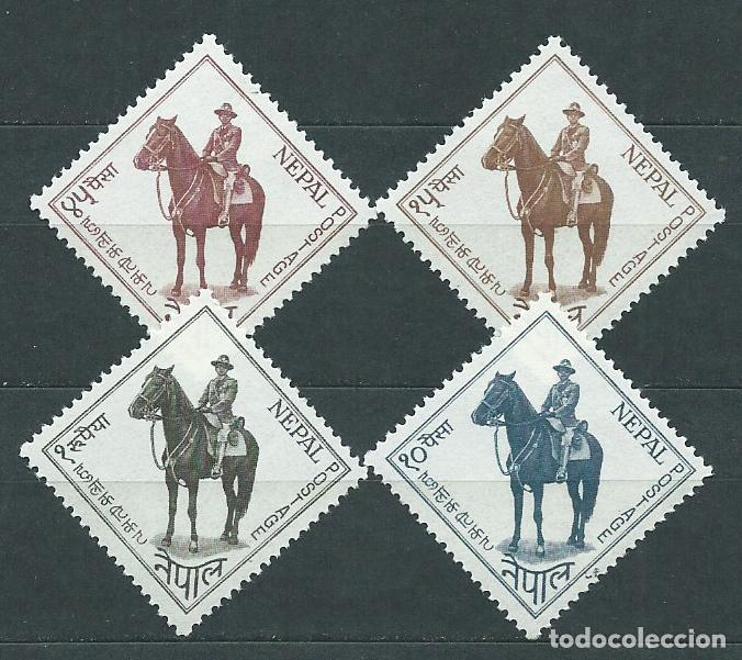Briefmarken: Nepal - Correo Yvert 126/29 * Mh Personaje