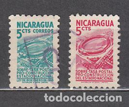 Sellos: Nicaragua - Correo 1949 Yvert 748/8A usado Estadio de deportes