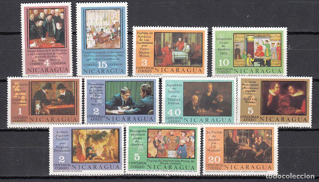 Sellos: Nicaragua - Correo 1976 Yvert 1033/40+A.857/59 ** Mnh Pinturas