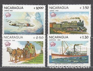 Sellos: Nicaragua - Correo 1982 Yvert 1193/4 + A 984/5 ** Mnh UPU