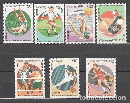 Sellos: Nicaragua - Correo 1988 Yvert 1493/9 ** Mnh