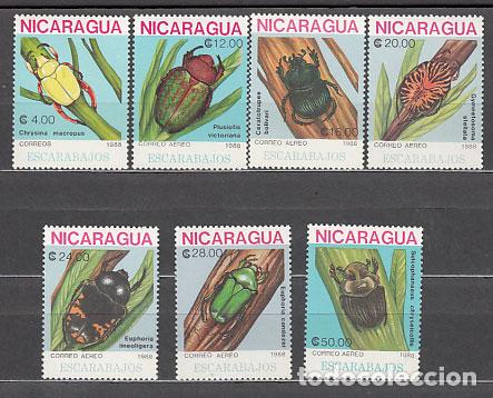 Selos: Nicaragua - Correo 1988 Yvert 1512 + A 1258/60 ** Mnh