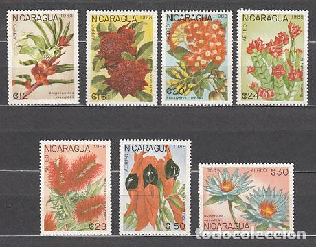 Sellos: Nicaragua - Correo 1988 Yvert 1513 + A 1264/70 ** Mnh