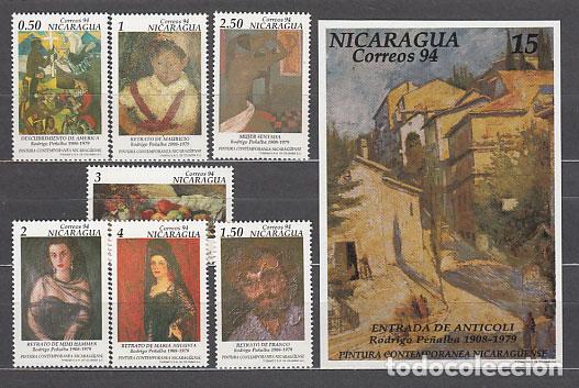 Sellos: Nicaragua - Correo 1994 Yvert 1877/82 + H 235 ** Mnh