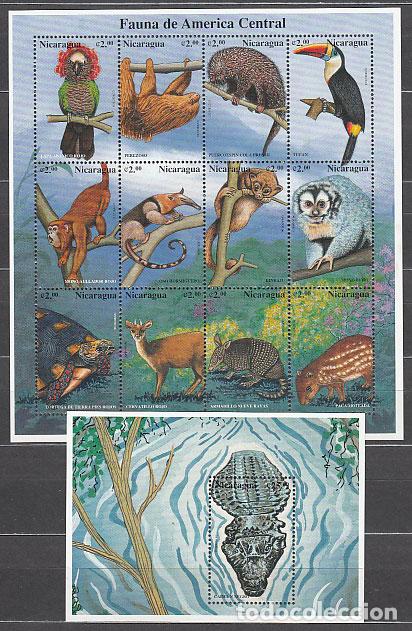 Sellos: Nicaragua - Correo 1996 Yvert 2247AD/AQ + H 271F ** Mnh