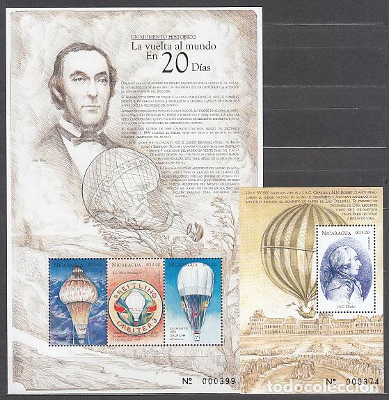 Sellos: Nicaragua - Correo 1999 Yvert 2367/9 + H 287 ** Mnh