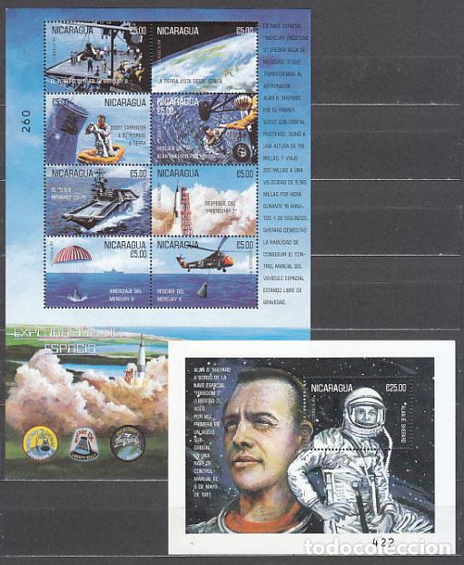 Sellos: Nicaragua - Correo 2000 Yvert 2403/10 + H 295 ** Mnh