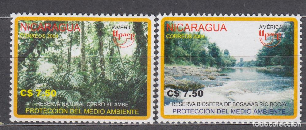 Sellos: Nicaragua Correo 2004 Yvert 2599/600 ** Mnh Upaep