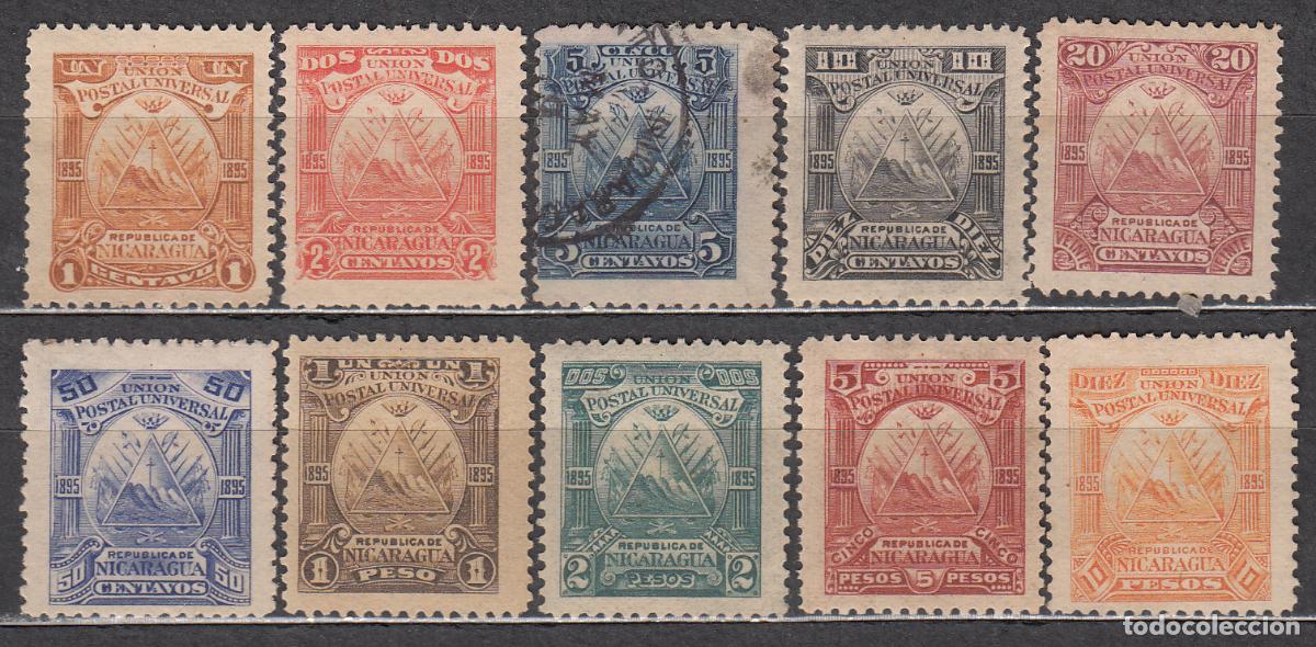 Sellos: Nicaragua - Correo 1895 Yvert 71/80 */(*) Mh/Mng