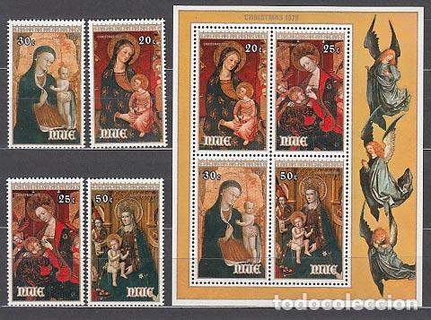 Sellos: Niue - Correo Yvert 249/52+H 23 ** Mnh Navidad . Pinturas