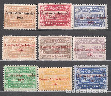 Sellos: Nicaragua - Aereo Yvert 27/34 * Mh Falta n&ordm; 27/8