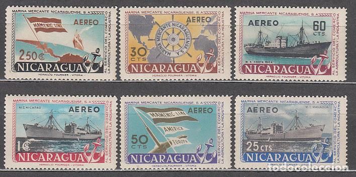 Sellos: Nicaragua - Aereo Yvert 369/74 * Mh Barcos