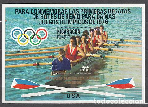 Sellos: Nicaragua - Hojas Yvert 129 ** Mnh Deportes