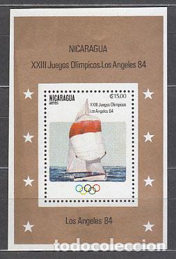 Sellos: Nicaragua - Hojas Yvert 156 ** Mnh Olimpiadas de los Angeles