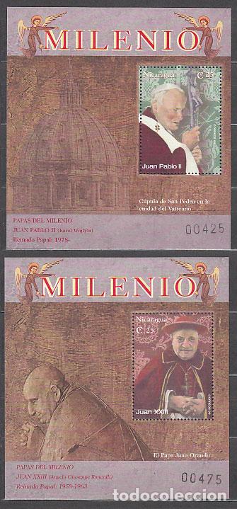 Sellos: Nicaragua - Hojas Yvert 299/300 ** Mnh Juan Pablo II