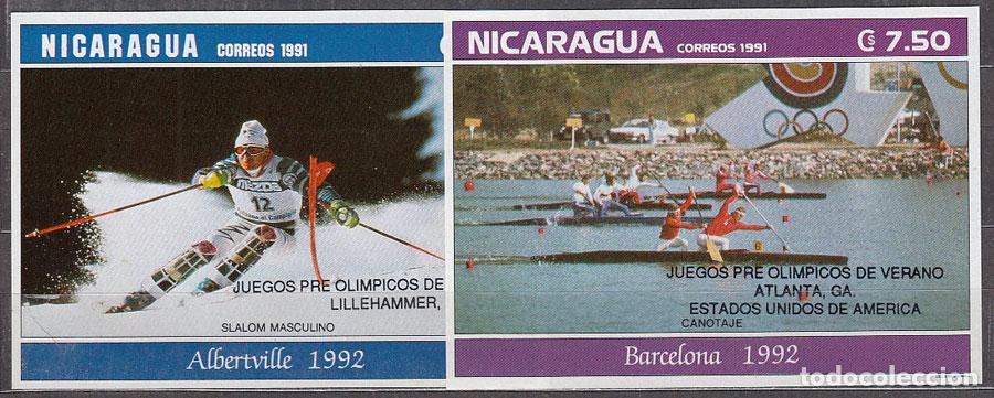 Sellos: Nicaragua - Hojas Yvert 214/5 ** Mnh Deportes
