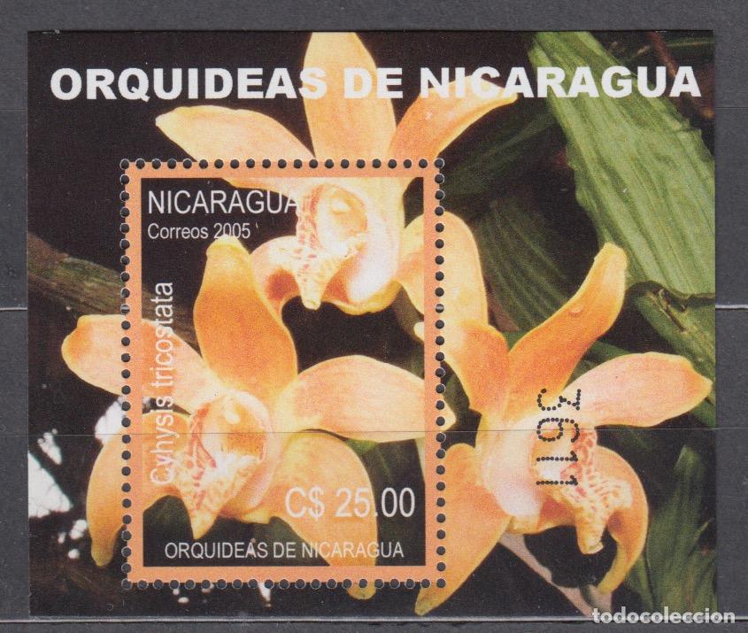 Sellos: Nicaragua Hojas Yvert 314 ** Mnh Flores - Orquideas