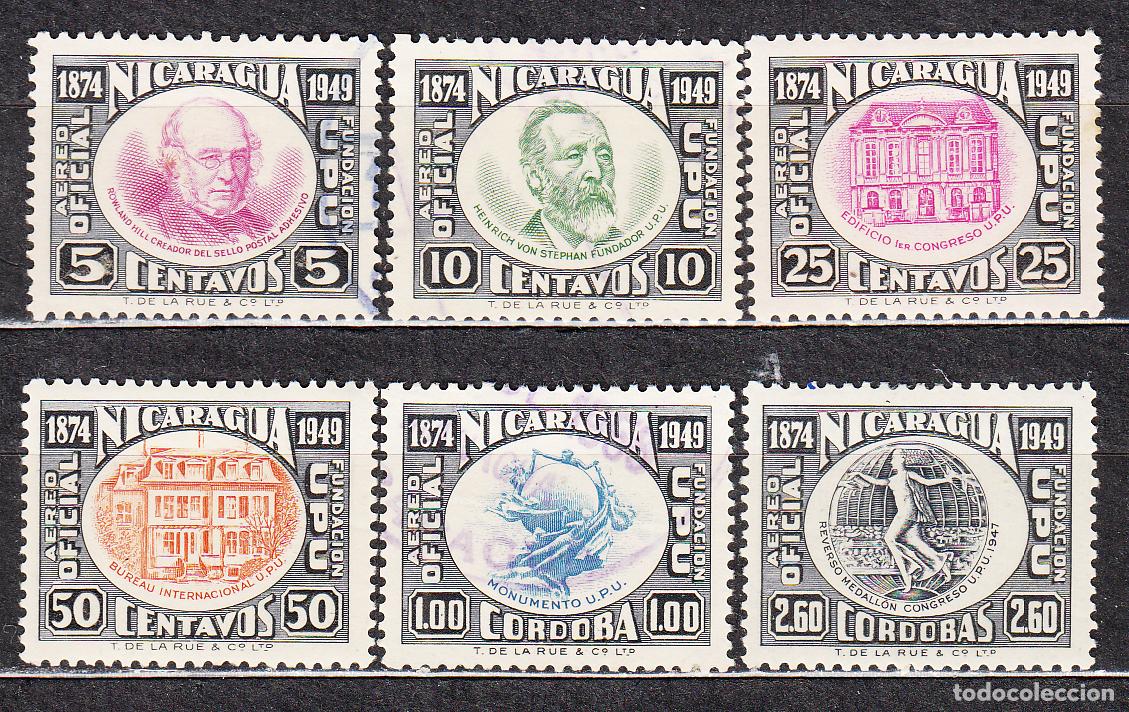 Sellos: Nicaragua - Servicio aereo Yvert 39/44 usado