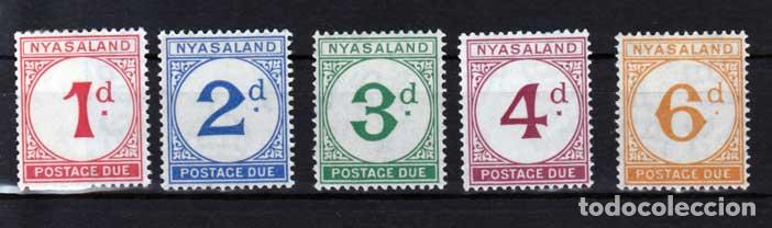 Stamps: Nyasaland - Tasa Yvert 1/5 ** Mnh