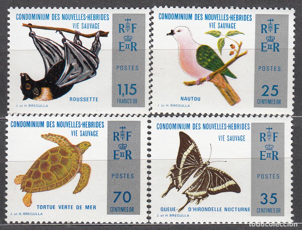 Stamps: Nuevas Hebridas Correo Yvert 378/81 ** Mnh Fauna
