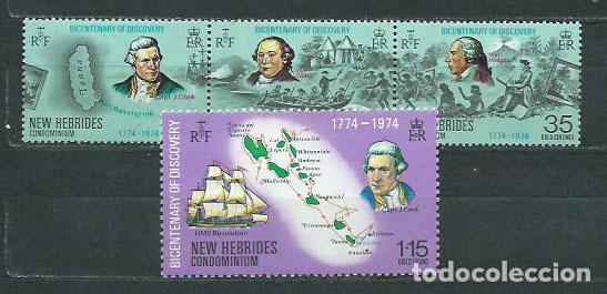 Stamps: Nuevas Hebridas - Correo Yvert 398/401 (*) Mng