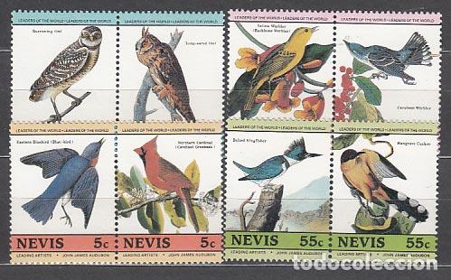 Selos: Nevis - Correo Yvert 271/8 ** Mnh Fauna aves