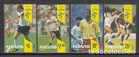 Selos: Nevis - Correo Yvert 532/5 ** Mnh Deportes f&uacute;tbol