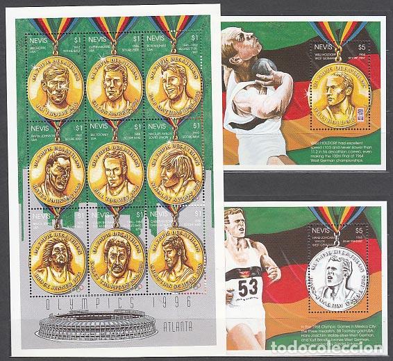 Selos: Nevis - Correo Yvert 976/84+H,119/20 ** Mnh Olimpiadas de Atlanta