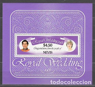 Selos: Nevis - Hojas Yvert 1 ** Mnh Boda de Carlos y Diana
