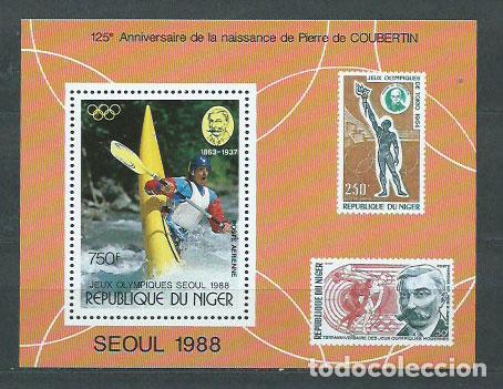 Briefmarken: Niger - Hojas Yvert 54 ** Mnh Olimpiadas de Seul