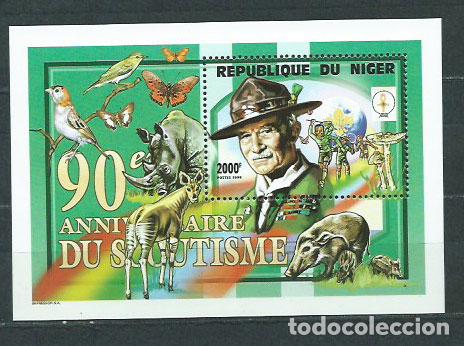 Briefmarken: Niger - Hojas Yvert 94 ** Mnh Scoutismo Fauna