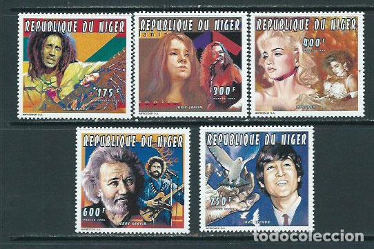 Briefmarken: Niger - Correo 1996 Yvert 873/7 ** Mnh M&uacute;sicos