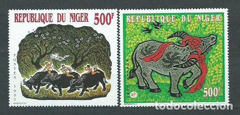 Briefmarken: Niger - Correo 1997 Yvert 926/7 ** Mnh A&ntilde;o del buey