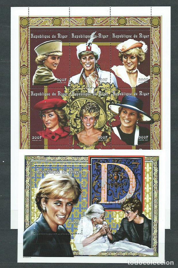 Briefmarken: Niger - Correo 1997 Yvert 1034/42+Hb 83 ** Mnh Diana de Gales