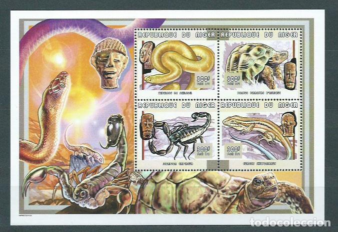 Selos: Niger - Correo 1999 Yvert 1409/12 ** Mnh Fauna