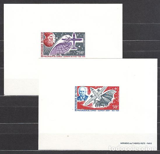 Selos: Pruebas de lujo - Niger Aereo Yvert 122/6 Aviaci&oacute;n