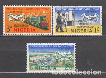 Selos: Nigeria - Correo Yvert 191/3 ** Mnh Trenes