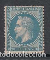 Briefmarken: Francia - Correo 1868 Yvert 29B * Mh