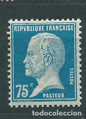 Timbres: Francia - Correo 1923 Yvert 177 * Mh Pasteur