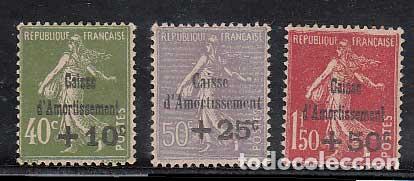 Timbres: Francia - Correo 1931 Yvert 275/7 * Mh
