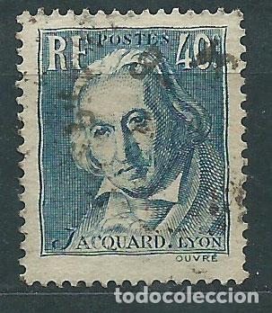 Timbres: Francia - Correo 1934 Yvert 295 usado Josep Marie Jacquard