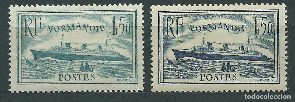 Timbres: Francia - Correo 1934 Yvert 299/300 * Mh Barcos