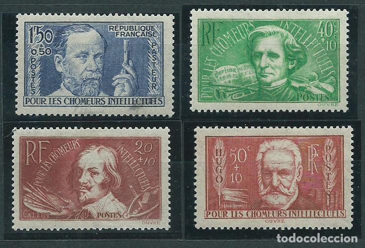 Selos: Francia - Correo 1936 Yvert 330/33 * Mh Personajes