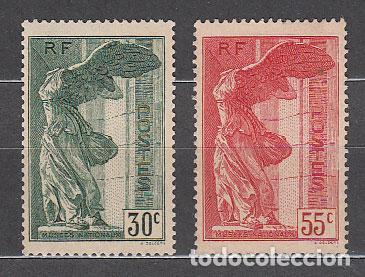 Selos: Francia - Correo 1937 Yvert 354/5 ** Mnh Victoria de Samotracia
